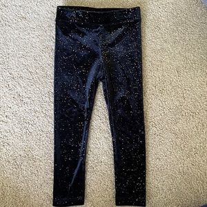 CREWCUTS | Black leggings with gold sparkles
